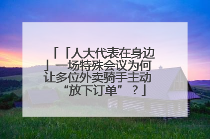 「人大代表在身边」一场特殊会议为何让多位外卖骑手主动“放下订单”？