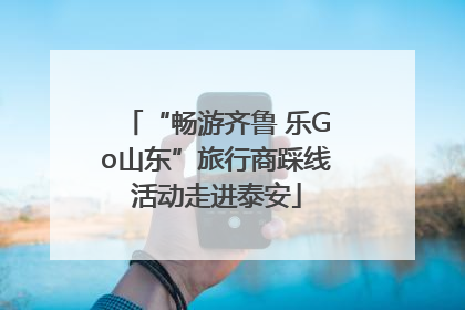 “畅游齐鲁 乐Go山东”旅行商踩线活动走进泰安