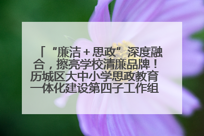 “廉洁＋思政”深度融合，擦亮学校清廉品牌！历城区大中小学思政教育一体化建设第四子工作组举行共建活动