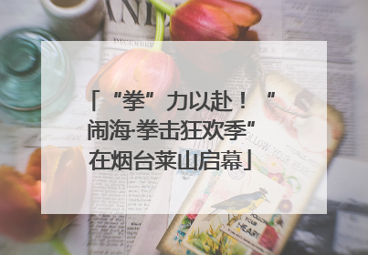 “拳”力以赴！“闹海·拳击狂欢季”在烟台莱山启幕