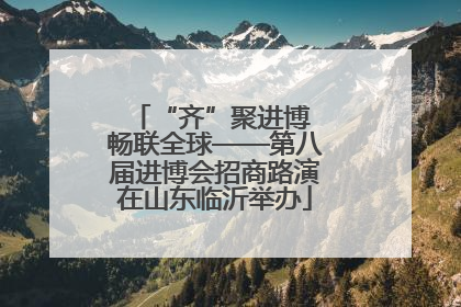 “齐”聚进博 畅联全球——第八届进博会招商路演在山东临沂举办