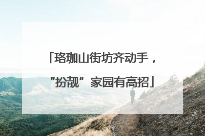 珞珈山街坊齐动手，“扮靓”家园有高招