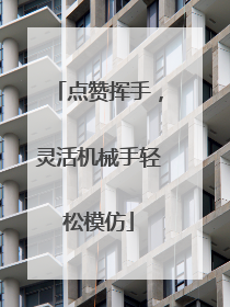 点赞挥手，灵活机械手轻松模仿