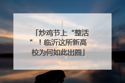 炒鸡节上“整活”！临沂这所新高校为何如此出圈