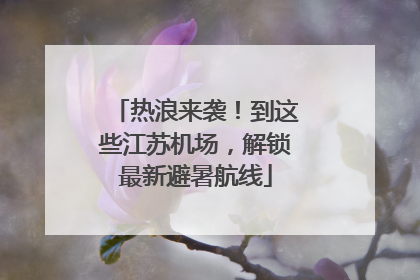 热浪来袭！到这些江苏机场，解锁最新避暑航线