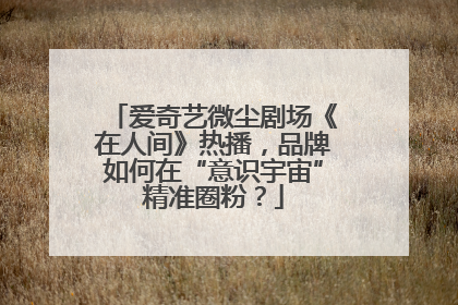 爱奇艺微尘剧场《在人间》热播，品牌如何在“意识宇宙”精准圈粉？
