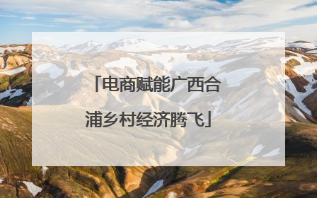 电商赋能广西合浦乡村经济腾飞