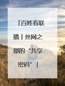 百姓看联播丨丝网之都的“共享密码”
