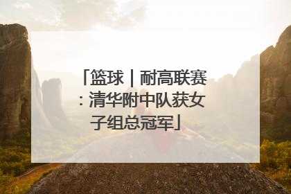 篮球｜耐高联赛：清华附中队获女子组总冠军