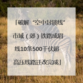 破解“空中封锁线” 市域（郊）铁路成眉线10条500千伏超高压线路迁改完成