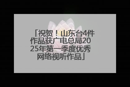 祝贺！山东台4件作品获广电总局2025年第一季度优秀网络视听作品