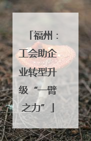 福州：工会助企业转型升级“一臂之力”