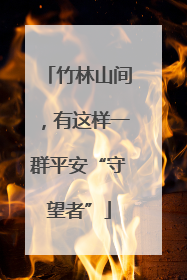 竹林山间，有这样一群平安“守望者”