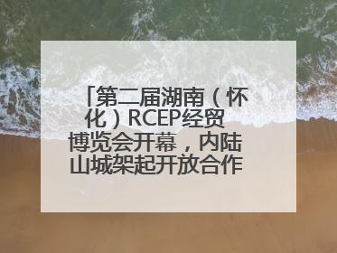 第二届湖南（怀化）RCEP经贸博览会开幕，内陆山城架起开放合作新桥梁