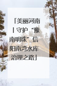 美丽河南丨守护“豫南明珠”信阳南湾水库治理之路