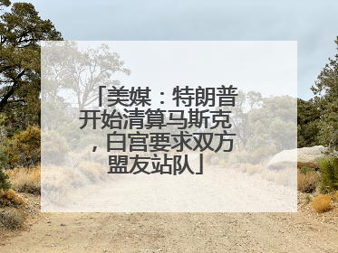美媒：特朗普开始清算马斯克，白宫要求双方盟友站队