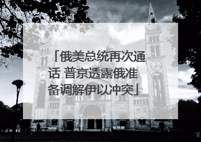俄美总统再次通话 普京透露俄准备调解伊以冲突