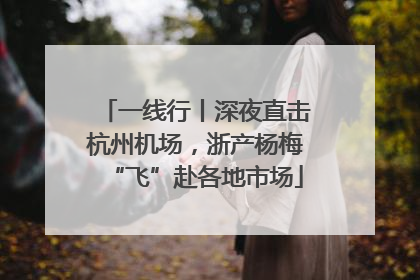 一线行丨深夜直击杭州机场，浙产杨梅“飞”赴各地市场