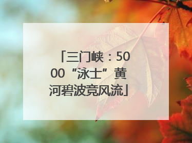 三门峡：5000“泳士”黄河碧波竞风流