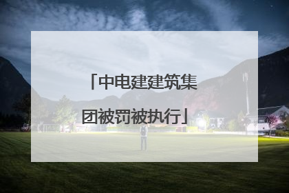 中电建建筑集团被罚被执行