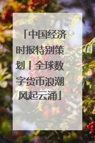 中国经济时报特别策划丨全球数字货币浪潮风起云涌