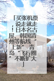 买张机票，说走就走！日本名古屋、韩国清州等航线“上新” 青岛“飞行圈”不断扩大