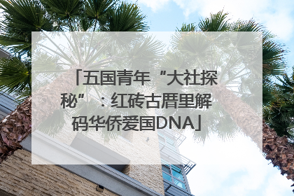 五国青年“大社探秘”：红砖古厝里解码华侨爱国DNA