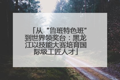 从“鲁班特色班”到世界领奖台：黑龙江以技能大赛培育国际级工匠人才