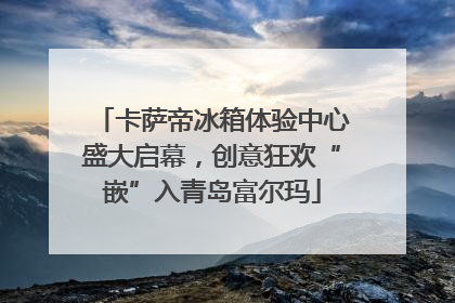卡萨帝冰箱体验中心盛大启幕，创意狂欢“嵌”入青岛富尔玛