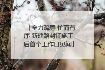 全力疏导 忙而有序 新建路封闭施工后首个工作日见闻