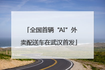 全国首辆“AI”外卖配送车在武汉首发