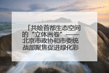 共绘首都生态空间的“立体画卷”——北京市政协和市委统战部聚焦促进绿化彩化美化生态空间建设联合协商议政