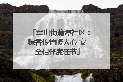 军山街蒲潭社区：粽香传情暖人心 安全相伴度佳节