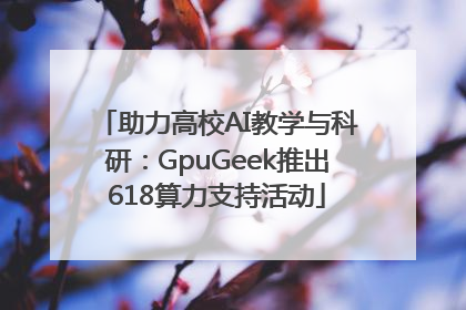 助力高校AI教学与科研：GpuGeek推出618算力支持活动