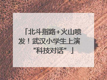 北斗指路+火山喷发！武汉小学生上演“科技对话”