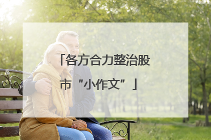 各方合力整治股市“小作文”