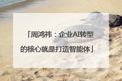周鸿祎：企业AI转型的核心就是打造智能体
