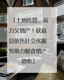 土地托管、省力又增产！获嘉县依托社会化服务助力粮食增产增收