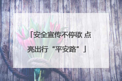 安全宣传不停歇 点亮出行“平安路”