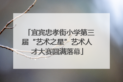 宜宾忠孝街小学第三届“艺术之星”艺术人才大赛圆满落幕