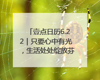 壹点日历6.22｜只要心中有光，生活处处绽放芬芳！周末愉快