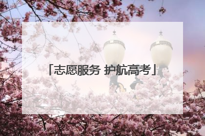 志愿服务 护航高考
