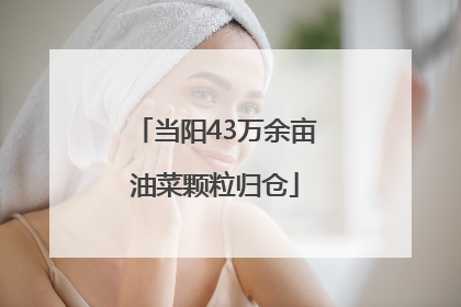 当阳43万余亩油菜颗粒归仓