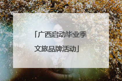 广西启动毕业季文旅品牌活动