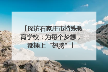 探访石家庄市特殊教育学校：为每个梦想，都插上“翅膀”