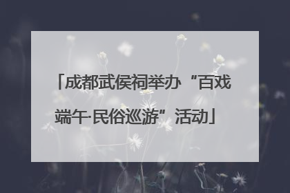 成都武侯祠举办“百戏端午·民俗巡游”活动