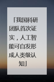我国科研团队首次证实，人工智能可自发形成人类级认知