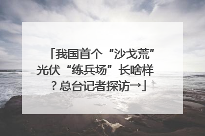 我国首个“沙戈荒”光伏“练兵场”长啥样？总台记者探访→