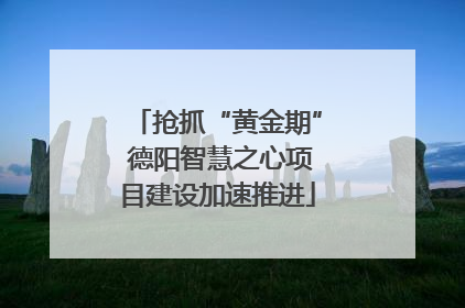 抢抓“黄金期” 德阳智慧之心项目建设加速推进