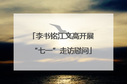 李书铭江文高开展“七一”走访慰问